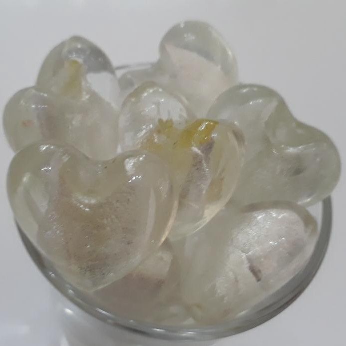 Chinese Foil Heart - Clear 20mm