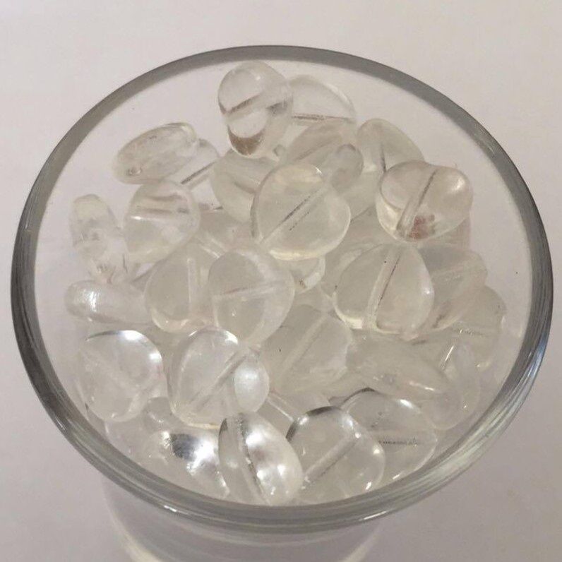 Czech Heart - Clear 8mm