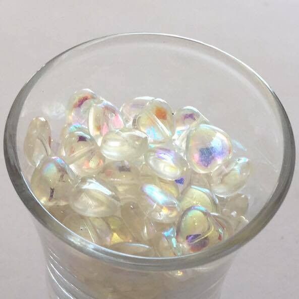 Czech Heart - Clear AB 8mm