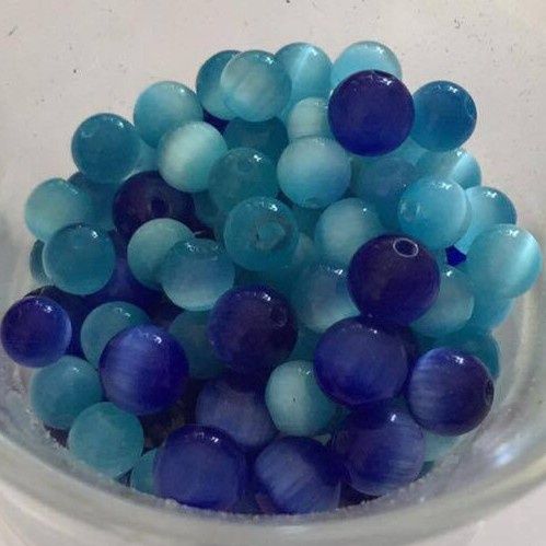 Fiberoptic - Assorted Blues 4mm