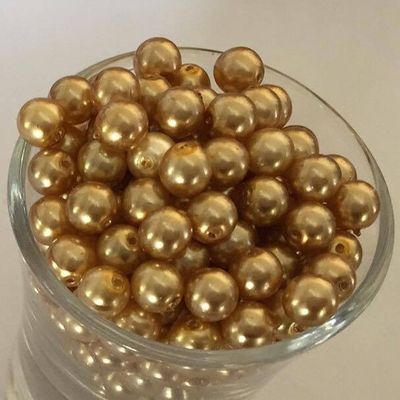 Czech GB Pearl - Gold 6mm