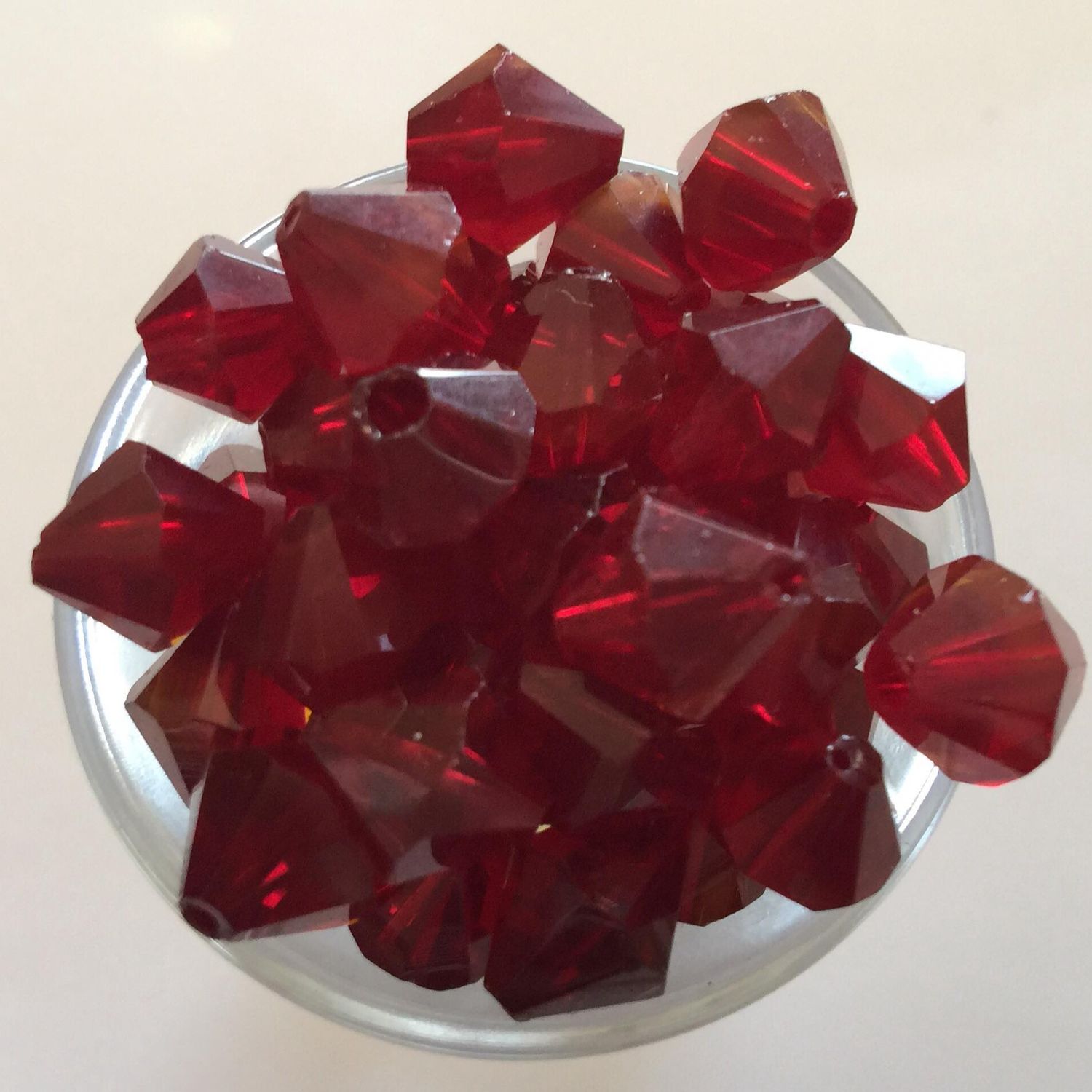 Chinese Crystal Bicone - Garnet 10mm