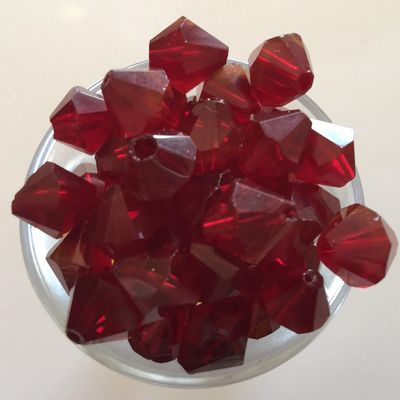 Chinese Crystal Bicone - Garnet 10mm