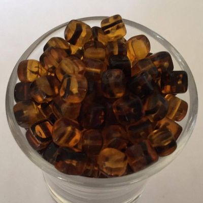 Czech Cube - Dark Tortoise 5x7mm