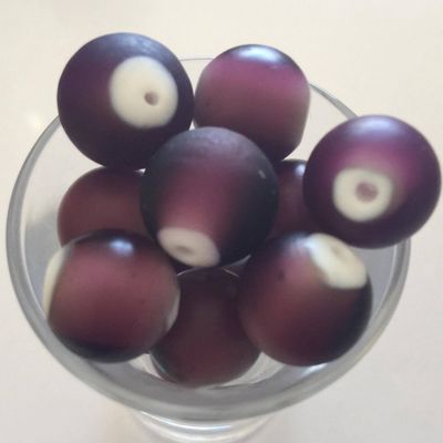 Chinese White Heart - Amethyst 14mm