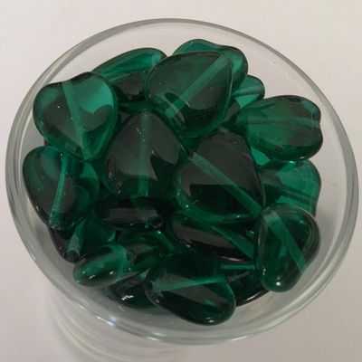 Czech Heart - Emerald 12mm