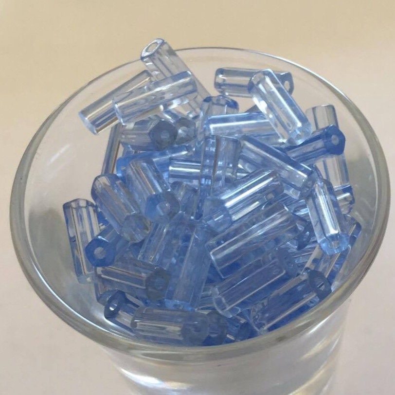 Czech Hex - Light Blue 10x4mm