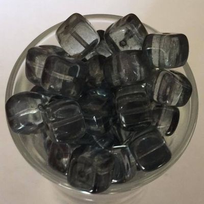 Czech Cube - Blue Lustre 8x11mm