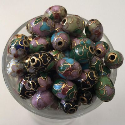 Cloisonne Oval - Assorted 7x9mm