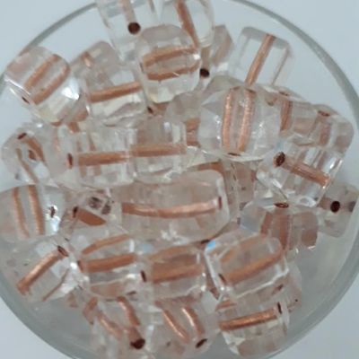 Chinese Faceted Cube - Copper Lined 6mm
