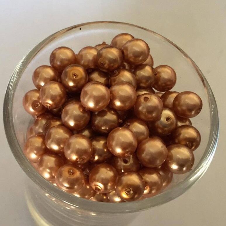 Czech GB Pearl - Light Copper 6mm