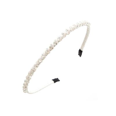 Clear Single Row Bicone or Rhinestone Headband