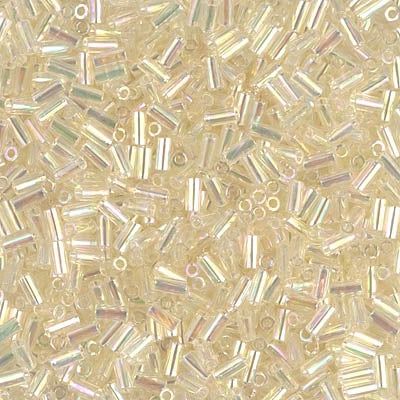 Bugle Miyuki - Crystal Ivory Gold Luster 3mm (Per 5gm)