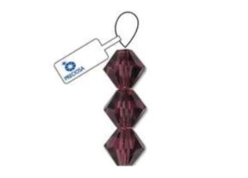 Preciosa Bicone - Amethyst 4mm