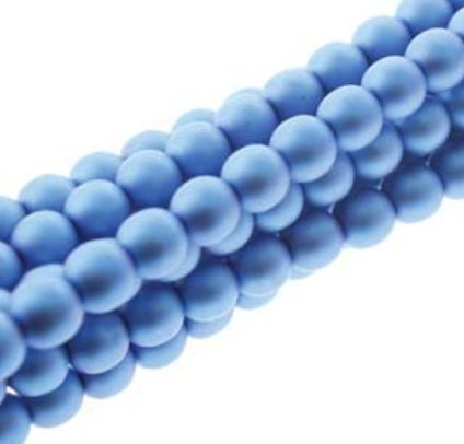 Czech GB Pearl - Matte Persian Blue 2mm