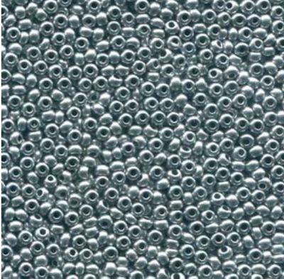 Seed Bead Czech Glass - Bright Silver 11/0 (Per 5gm)