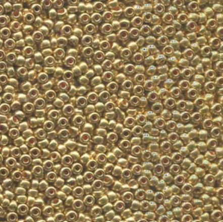 Seed Bead Czech Glass - Terra Metallic Gold 11/0 (Per 5gm)