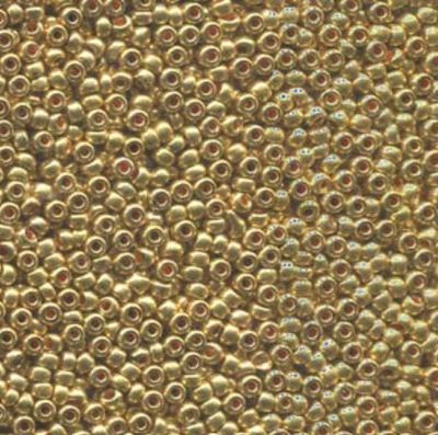 Seed Bead Czech Glass - Terra Metallic Gold 11/0 (Per 5gm)