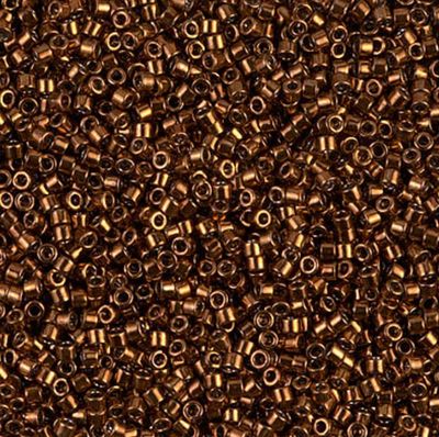 Delica Seed Bead - Metallic Bronze 11/0 (DB461) (Per 5gm)