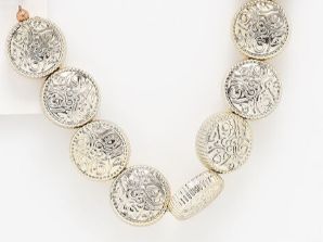 MP Carved Flat Round - Rose Gold 18mm