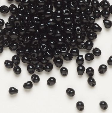 MIYUKI Seed Bead - Black Fringe Bead 4x3.4mm (Per 1gm)