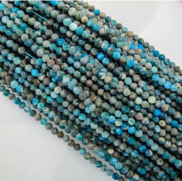 Turquoise Faceted Round - 3.5mm