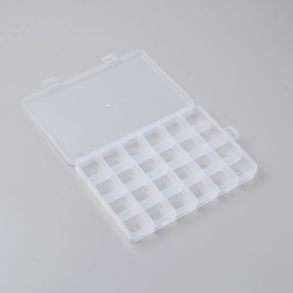 24 Grid Solid Storage Box 18.7x13cm