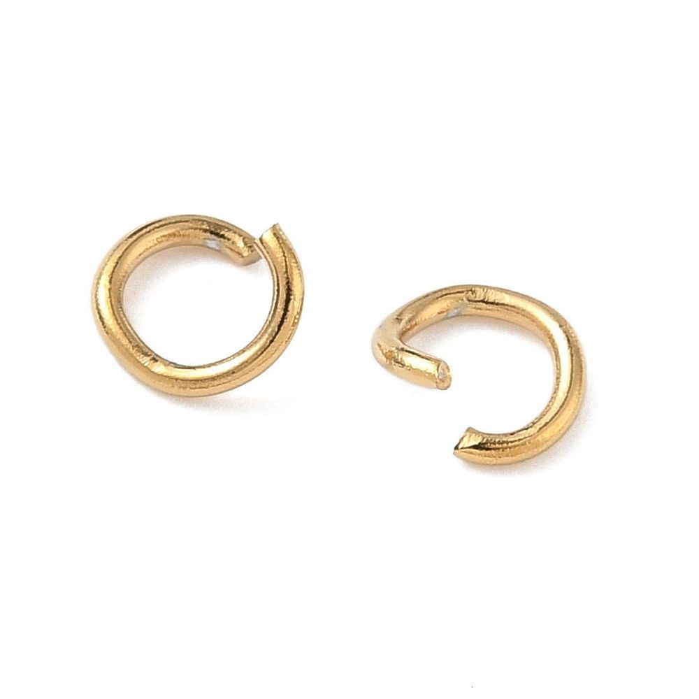 18K Gold Plated 304 SS Jump Ring - 5mm