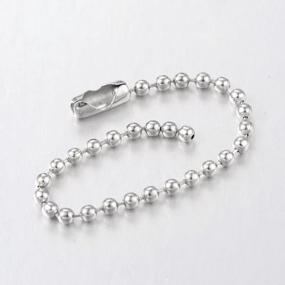 Bag Tag Ball Chain - Silver 10cm