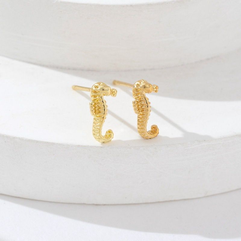 Sea Creature Studs - Gold Earrings