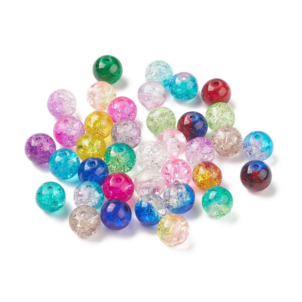 Live Bead Mix - Crackle Mix 8mm x 50 Pieces