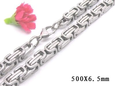 201 SS King Chain Necklace (Byzantine) - 50cm