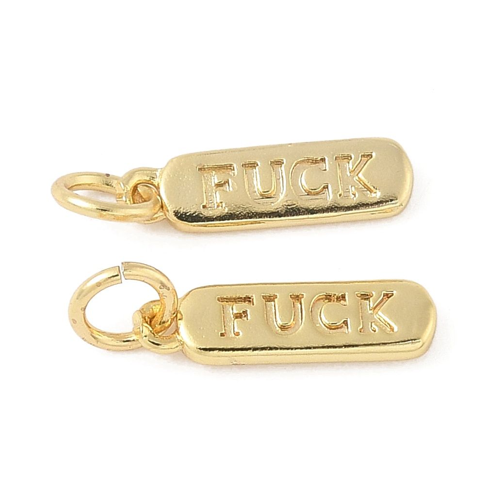F**K Earrings - Gold