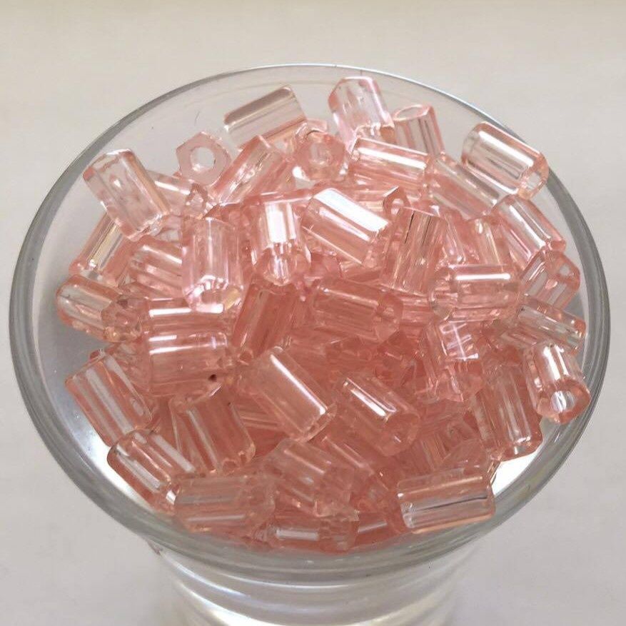 Czech Hex - Peach 6x4mm