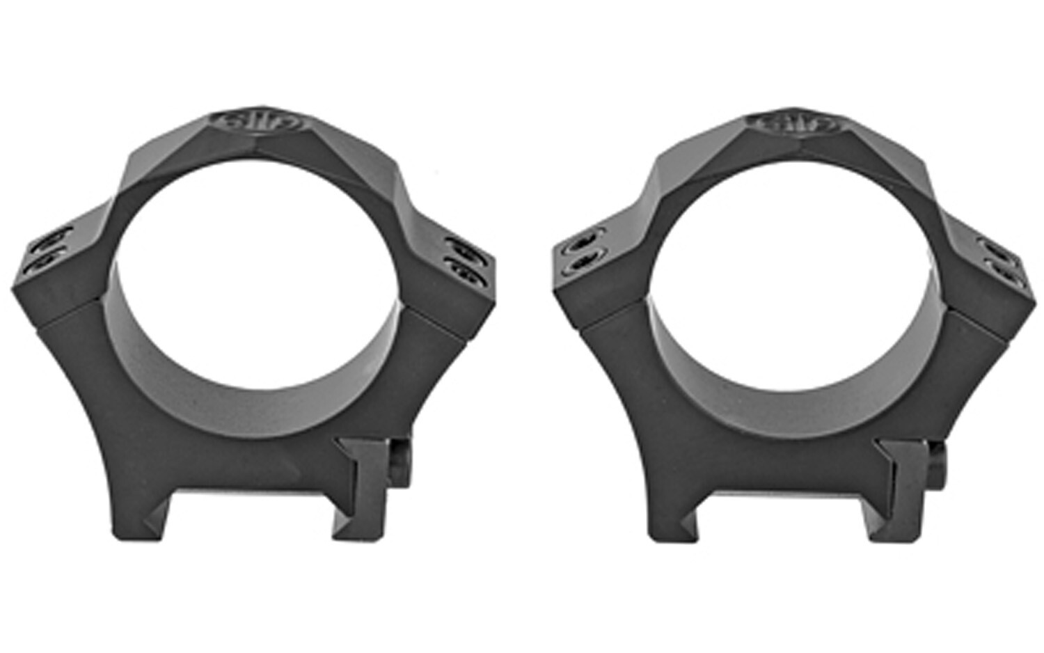 SIG SAUER ALPHA HUNTING RIFLESCOPE RINGS, 1IN, LOW, BLACK