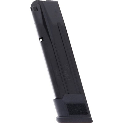 SIG Sauer P250/P320 Extended Magazine 9mm Luger 21 Rounds Steel Black, 798681555253, MAG-MOD-F-9-21
