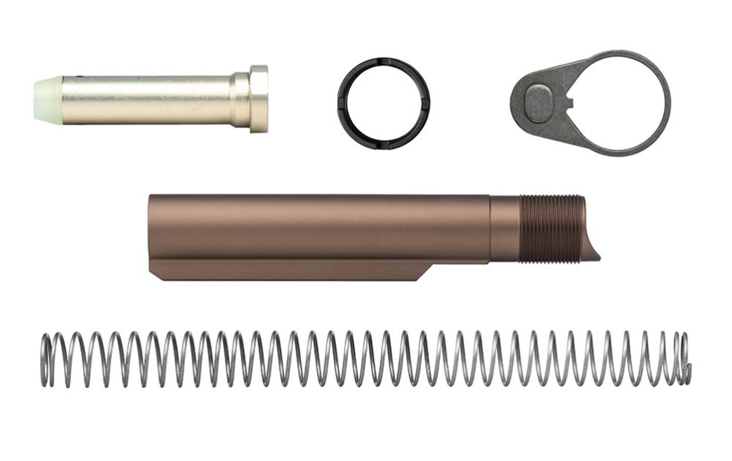 Aero Precision AR15 Enhanced Carbine Buffer Kit - Kodiak Brown Anodized