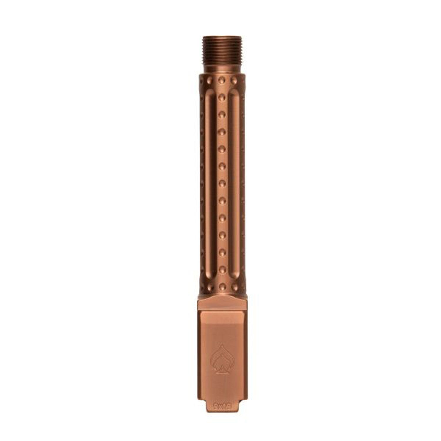 B.A. Barrel For Glock 19 Gen 3-5 1/2x28&quot; Threaded PVD Copper Bomber Fluted Premium Series, BAPSG195T2R-BAMD100042, BAPSG195T2R