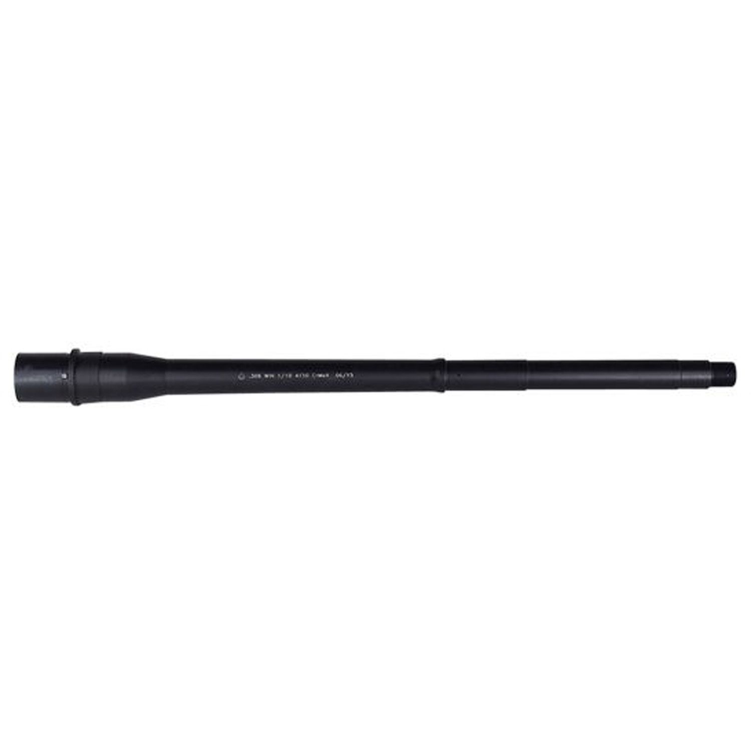 B.A. MODERN SERIES .308 AR DPMS STYLE 16&quot; BARREL .308 WIN MID-LENGTH GAS SYSTEM 4150 CHROME MOLY VANADIUM QPQ FINISH MATTE BLACK
