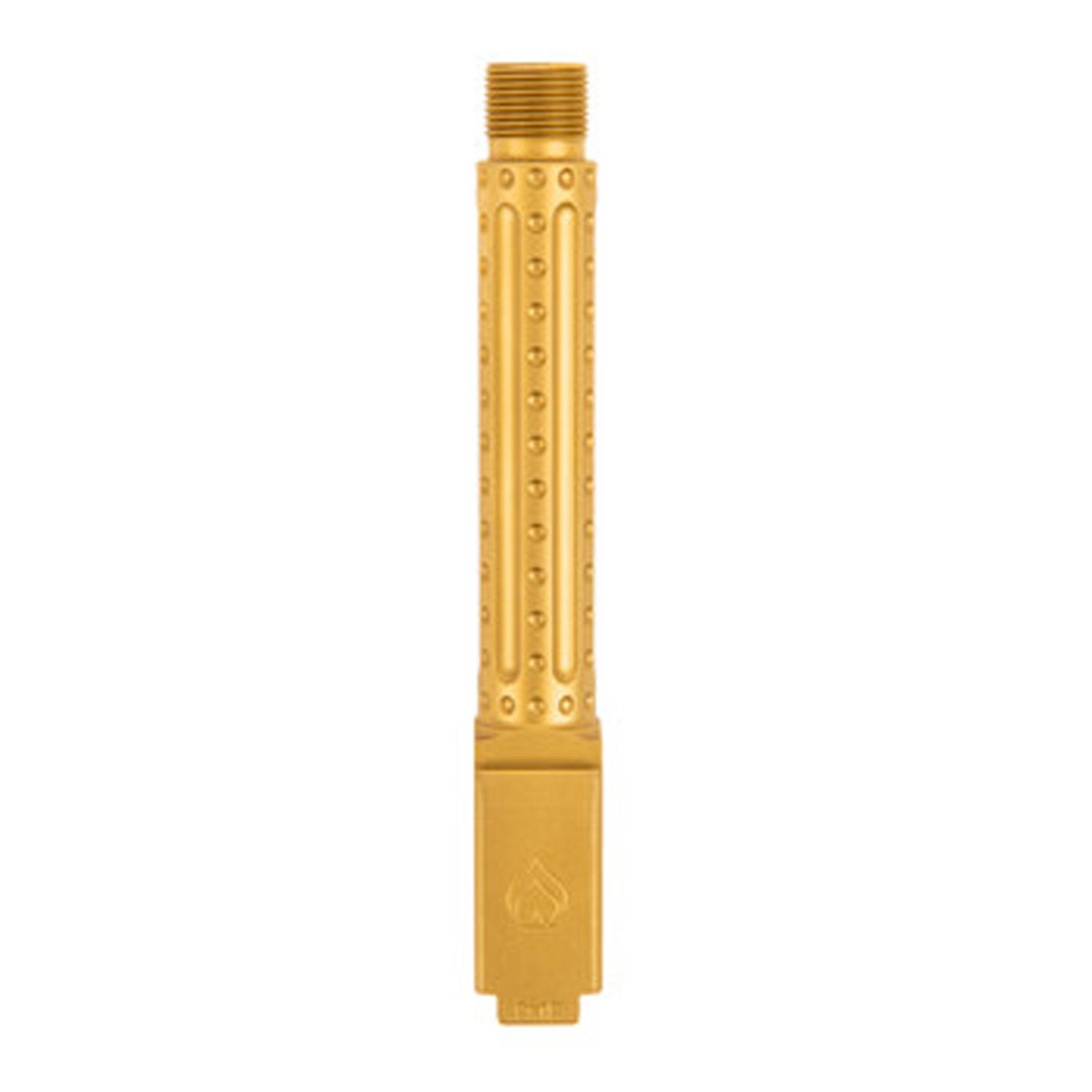 B.A. Barrel For Glock 19 Gen3-5 1/2x28&quot; Threaded PVD Gold Bomber Fluted Premium Series, BAPSG195T2G-BAMD100047, BAPSG195T2G, 819747026163