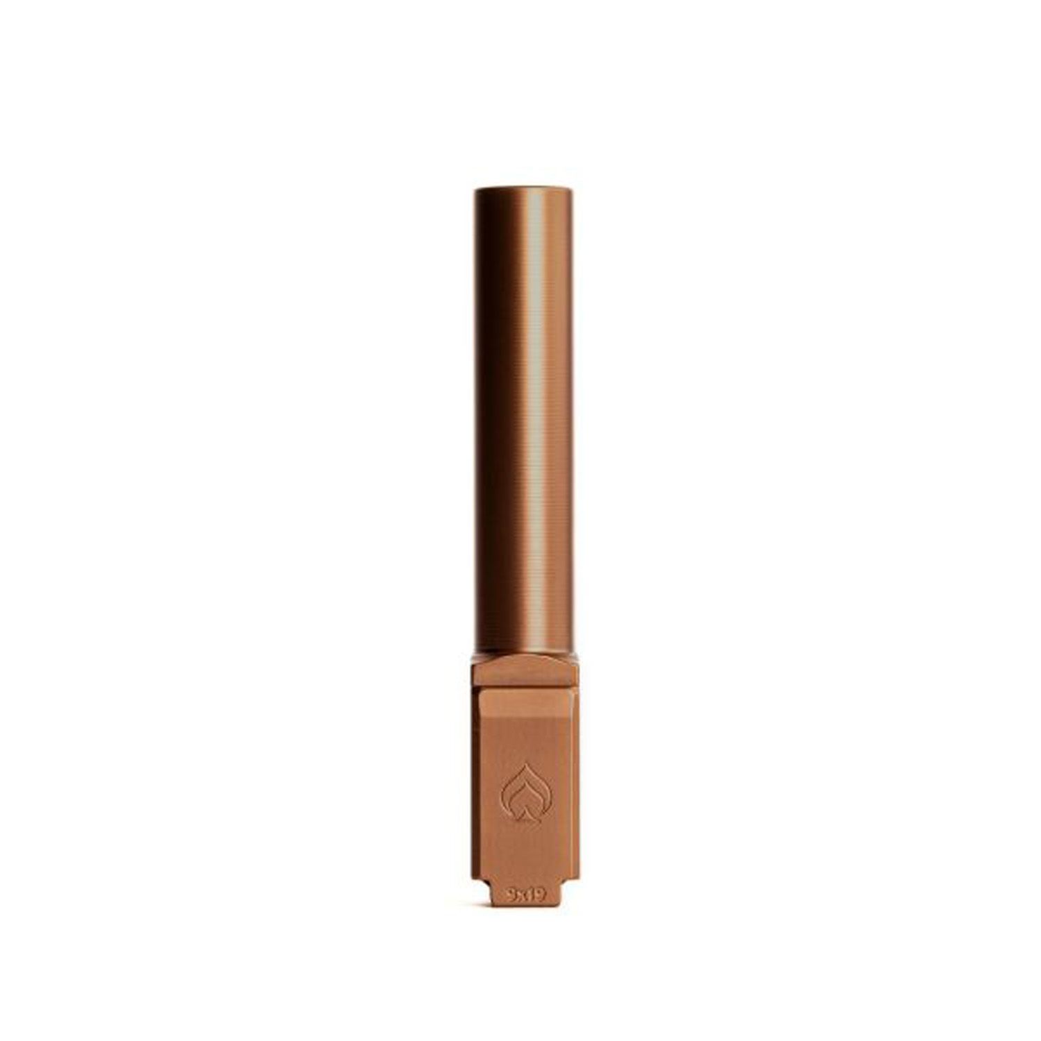 B.A. Barrel For Glock 19 Gen 3-5 Non-Threaded PVD Copper Non-Fluted Premium Series, BAPSG195N1R-BAMD100042, BAPSG195N1R