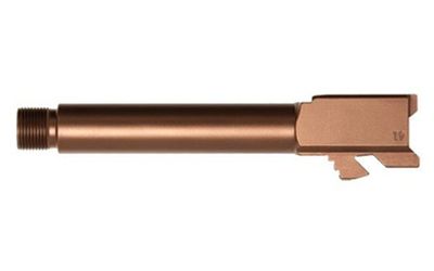 B.A. GLOCK 19 THREADED BARREL PVD, COPPER, GEN3-5 1/2X28&quot; NON-FLUTED PREMIUM SERIES