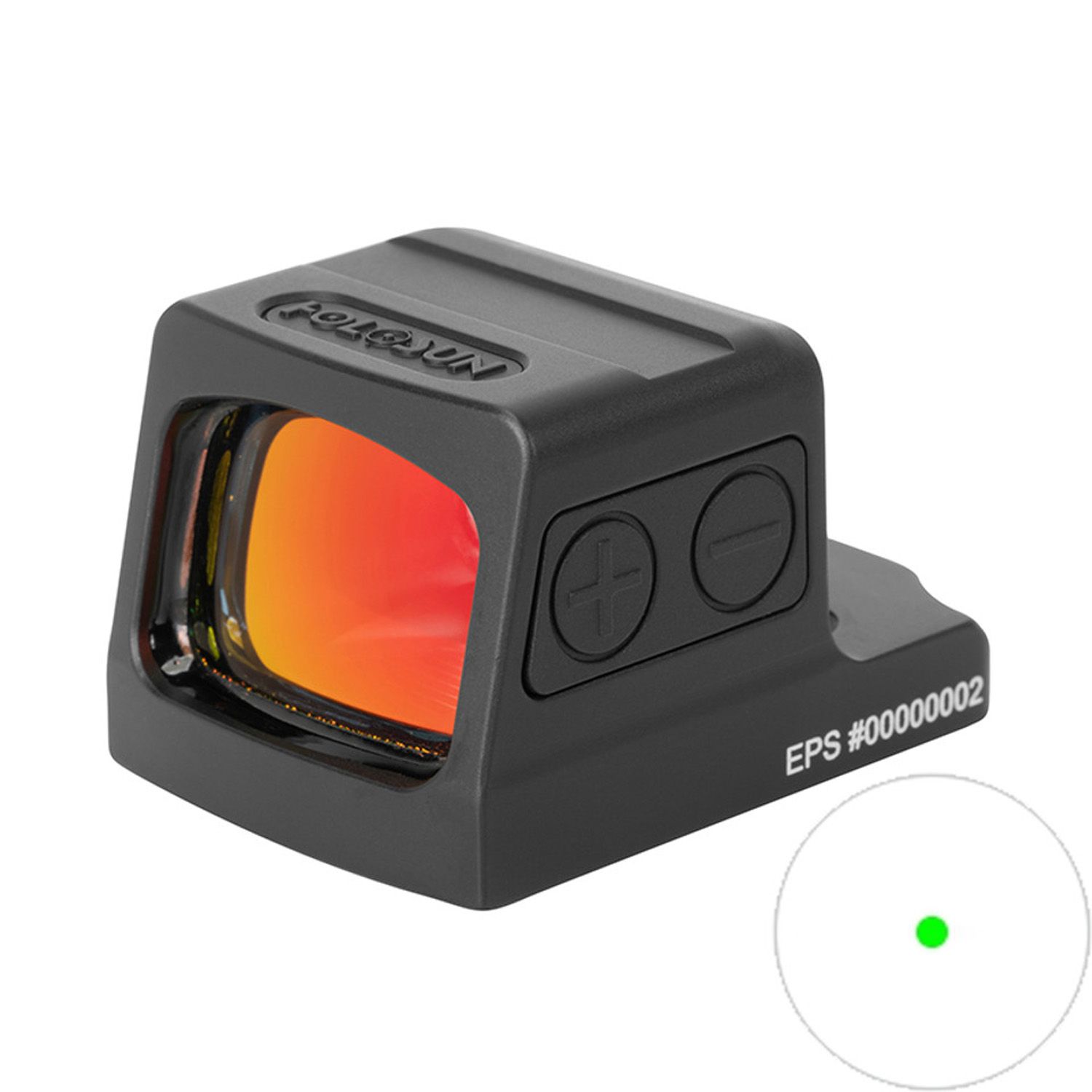Holosun EPS 2 MOA Green Dot Sight Enclosed Emitter, 810047072232, EPS-GR-2