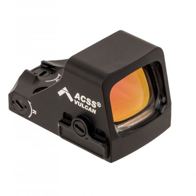 Holosun HS507K Compact Pistol Red Dot Sight, 3 MOA Red ACSS Vulcan Reticle, Black, 810047072393, HS507KX2ACSS