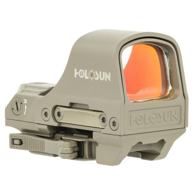 HOLOSUN Holosun 510C FDE, 2MOA Red Dot 65MOA Circle W/ Cowitness QD Mount &amp; Shake Awake, 605930624991, HS510CFDER