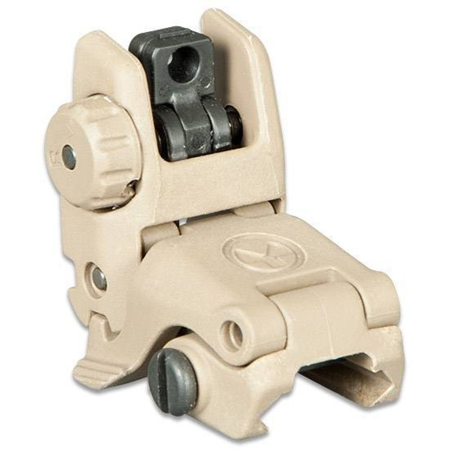 Magpul MBUS Gen 2 Flip-Up Rear Sight AR-15 Picatinny Compatible Injection Molded Polymer FDE, 873750004365, MAG248FDE