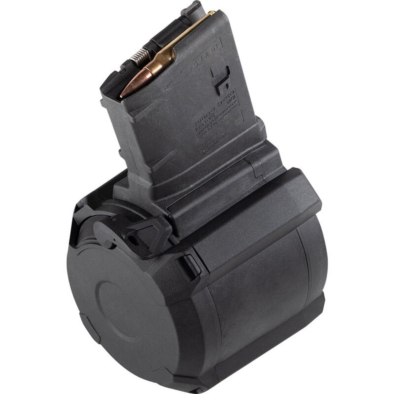 Magpul LR-308/SR-25 D-50 Drum Magazine .308/7.62 50 Rounds, BLK, 840815121978, MAG993-BLK
