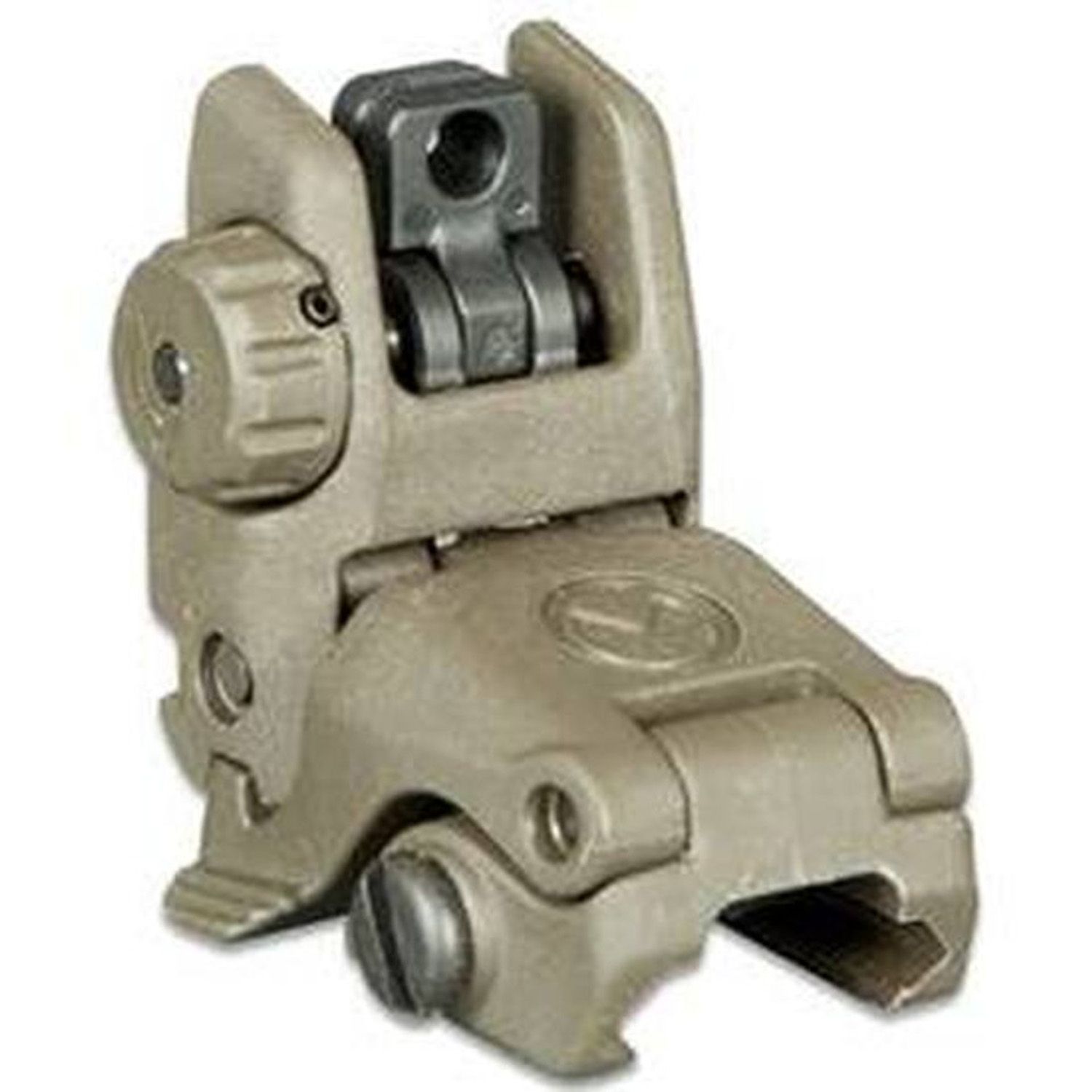 Magpul MBUS Gen 2 Flip-Up Rear Sight AR-15 Picatinny Compatible Injection Molded Polymer Olive Drab Green, 873750004372, MAG248OD