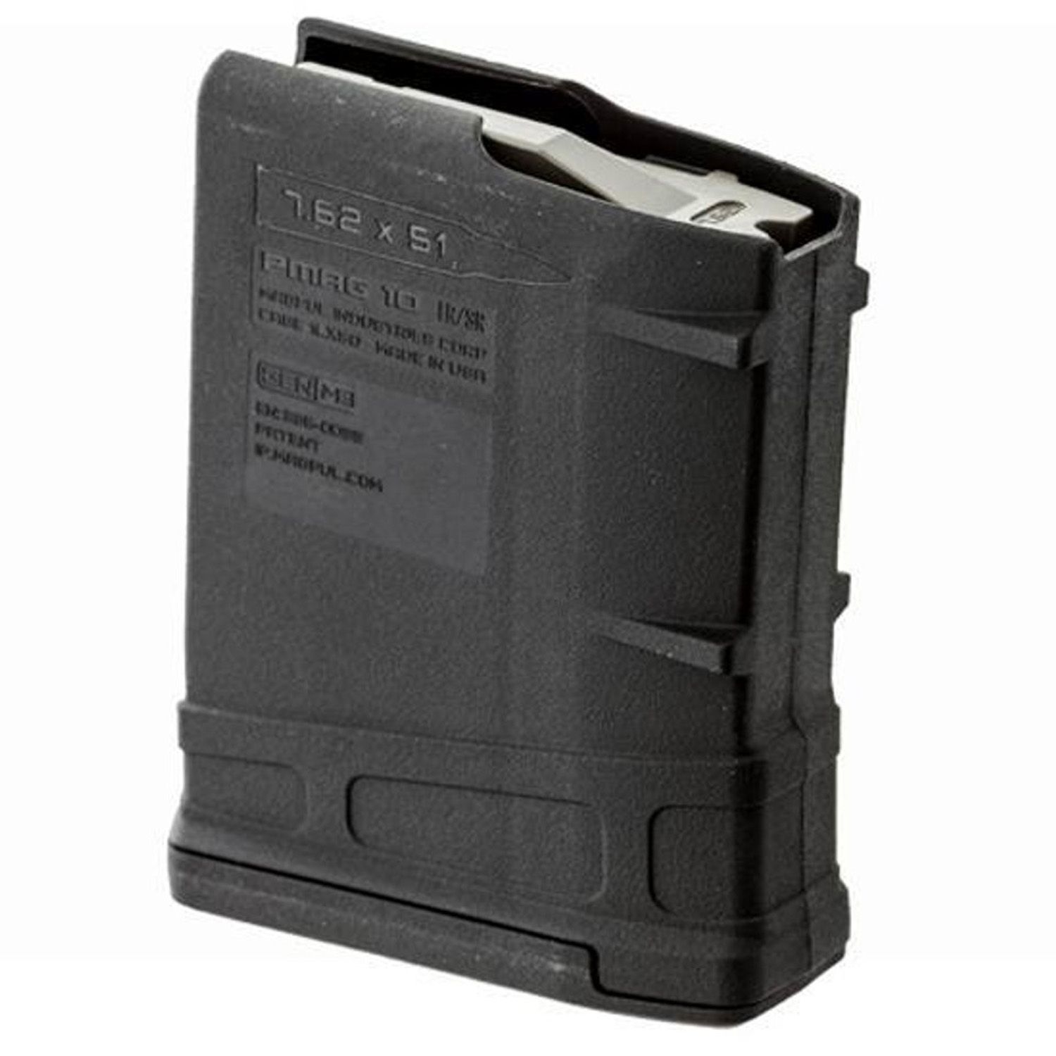 Magpul PMAG 10 LR/SR Gen 3 Magazine .308/7.62 10 Rounds Polymer BLK, 873750008493, MAG290-BLK