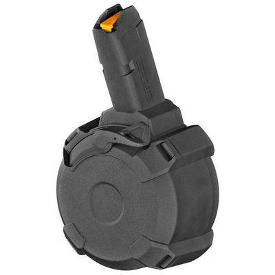 Magpul PMAG D-50 GL9 PCC 50 Round Drum Magazine 9mm Luger BLK, 840815128847, MAG1137-BLK